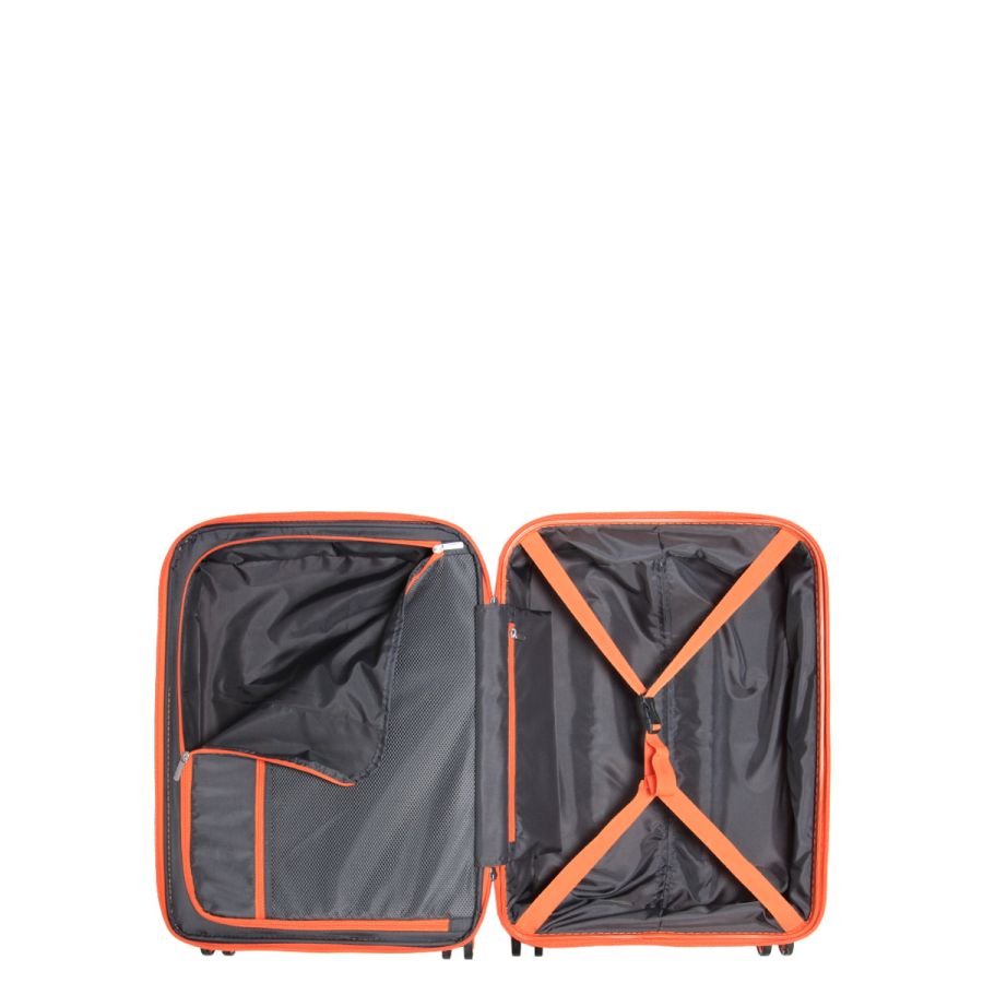 Чемодан маленький S полипропилен Airtex 646 45л 55×40×20см  Оранжевый
