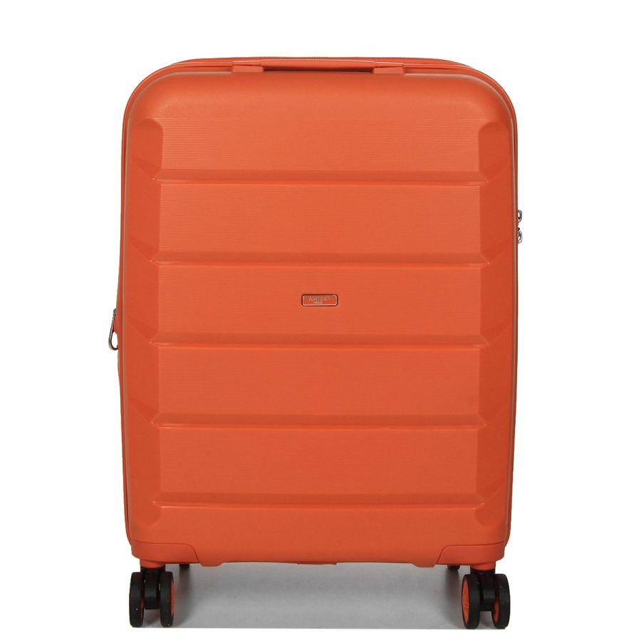 Чемодан маленький S полипропилен Airtex 646 45л 55×40×20см  Оранжевый