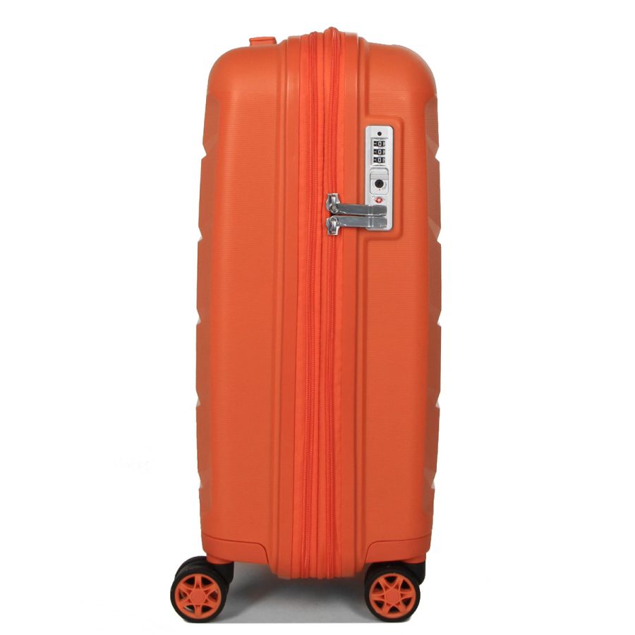 Чемодан маленький S полипропилен Airtex 646 45л 55×40×20см  Оранжевый