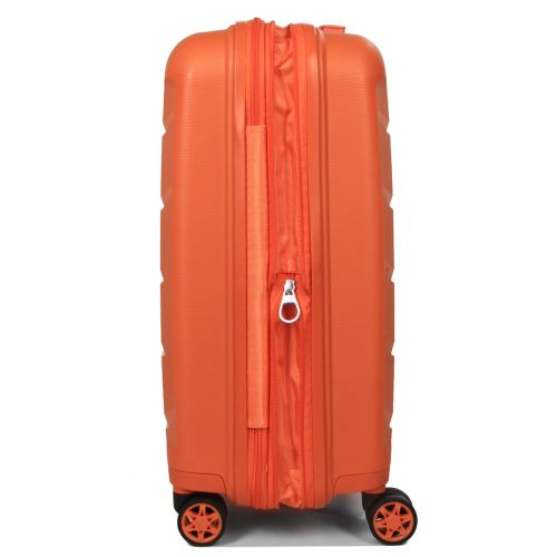 Чемодан маленький S полипропилен Airtex 646 45л 55×40×20см  Оранжевый