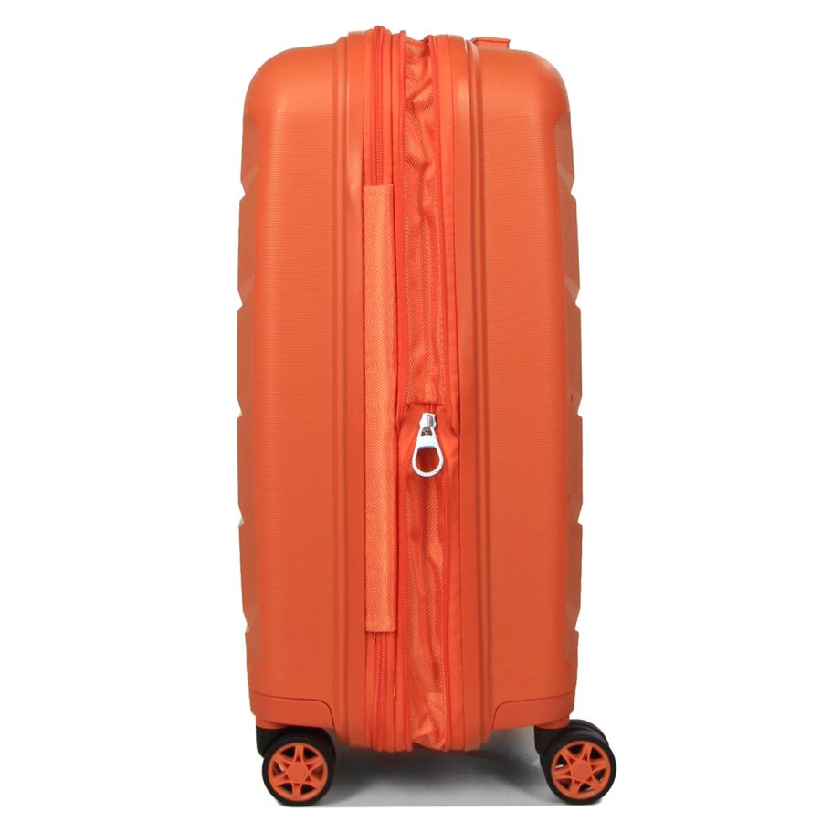 Чемодан маленький S полипропилен Airtex 646 45л 55×40×20см  Оранжевый