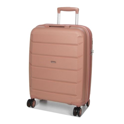 Чемодан маленький S полипропилен Airtex 646 45л 55×40×20см  Розовое золото