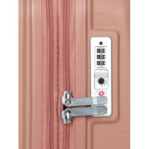 Чемодан маленький S полипропилен Airtex 646 45л 55×40×20см  Розовое золото