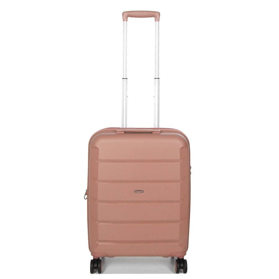 Чемодан маленький S полипропилен Airtex 646 45л 55×40×20см  Розовое золото