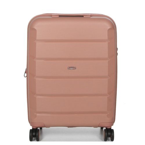 Чемодан маленький S полипропилен Airtex 646 45л 55×40×20см  Розовое золото