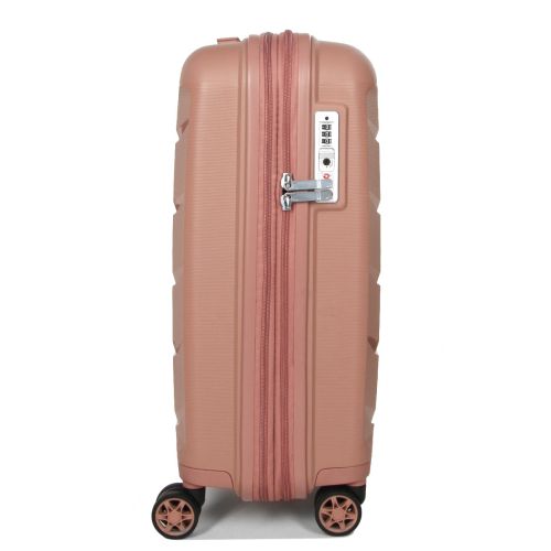 Чемодан маленький S полипропилен Airtex 646 45л 55×40×20см  Розовое золото