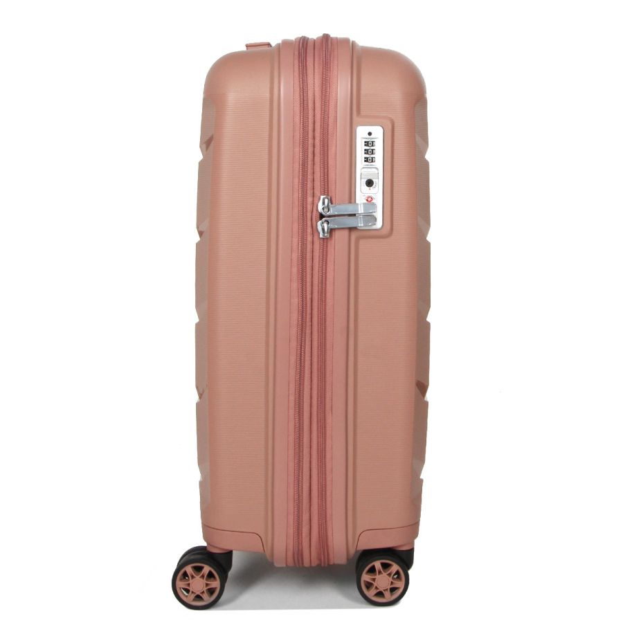 Чемодан маленький S полипропилен Airtex 646 45л 55×40×20см  Розовое золото