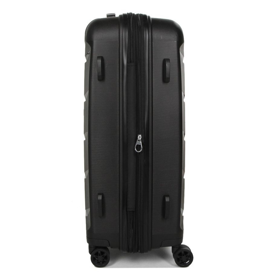 Чемодан средний M полипропилен Airtex 646 80л 67,5×47×26см  Черный