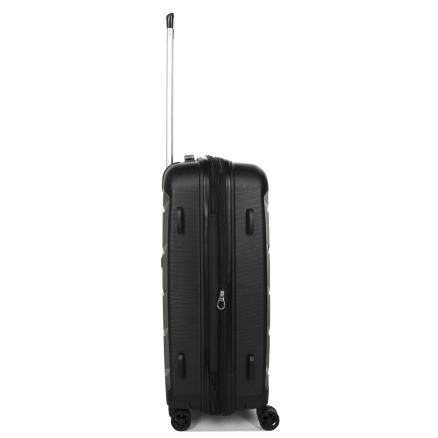 Чемодан средний M полипропилен Airtex 646 80л 67,5×47×26см  Черный