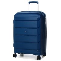 Чемодан средний M полипропилен Airteх 646 80л 67,5×47×26см  Темно-синий