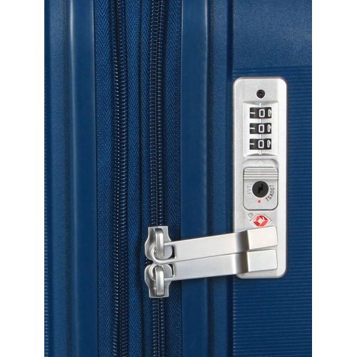 Чемодан средний M полипропилен Airtex 646 80л 67,5×47×26см  Темно-синий