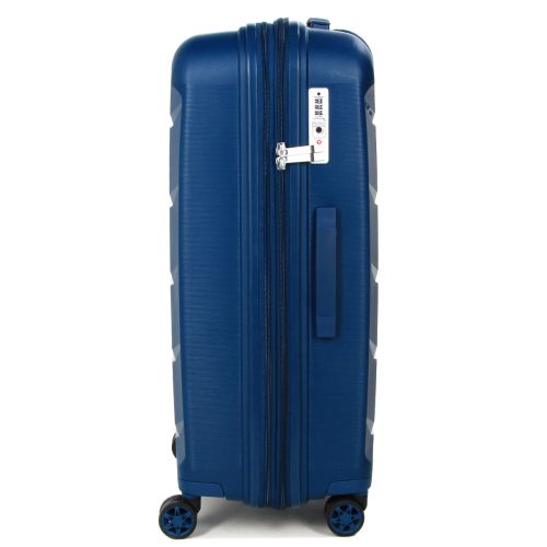 Чемодан средний M полипропилен Airtex 646 80л 67,5×47×26см  Темно-синий