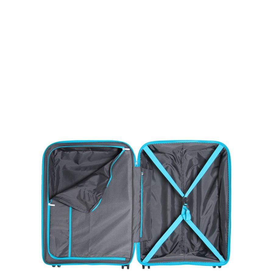Чемодан средний M полипропилен Airtex 646 80л 67,5×47×26см  Голубой