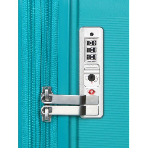 Чемодан средний M полипропилен Airtex 646 80л 67,5×47×26см  Голубой