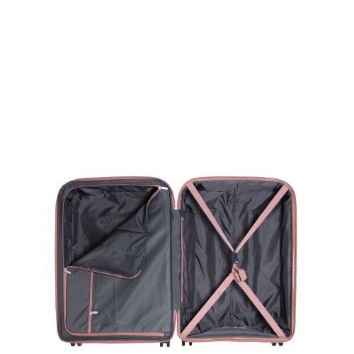 Чемодан средний M полипропилен Airtex 646 80л 67,5×47×26см  Розовое золото