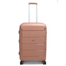 Чемодан средний M полипропилен Airteх 646 80л 67,5×47×26см  Розовое золото