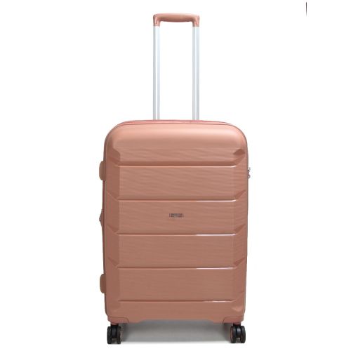 Чемодан средний M полипропилен Airtex 646 80л 67,5×47×26см  Розовое золото