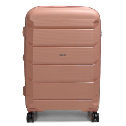 Чемодан средний M полипропилен Airtex 646 80л 67,5×47×26см  Розовое золото