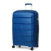 Чемодан большой L полипропилен Airteх 646 119л 79,5×52×30см  Темно-синий