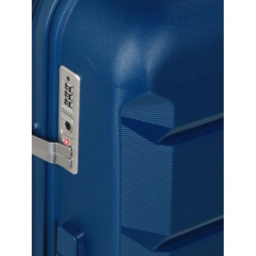 Чемодан большой L полипропилен Airtex 646 119л 79,5×52×30см  Темно-синий