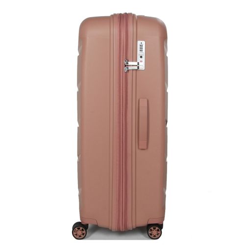 Чемодан большой L полипропилен Airtex 646 119л 79,5×52×30см  Розовое золото