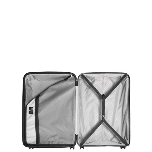 Чемодан большой L полипропилен с расширением  Snowball 20103 77,5×53,5×32,5см 116+17л Черный