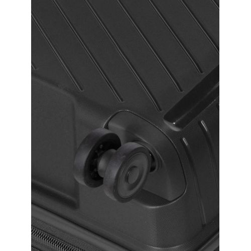 Чемодан большой L полипропилен с расширением  Snowball 20103 77,5×53,5×32,5см 116+17л Черный