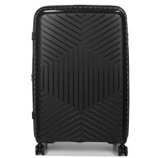 Чемодан большой L полипропилен с расширением  Snowball 20103 77,5×53,5×32,5см 116+17л Черный