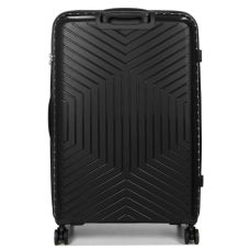 Чемодан большой L полипропилен с расширением  Snowball 20103 77,5×53,5×32,5см 116+17л Черный