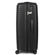 Чемодан большой L полипропилен с расширением  Snowball 20103 77,5×53,5×32,5см 116+17л Черный