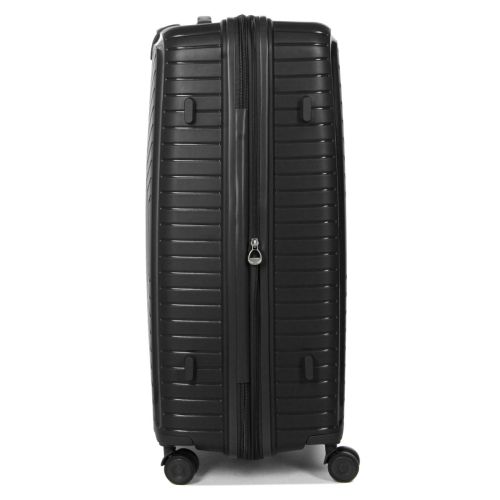 Чемодан большой L полипропилен с расширением  Snowball 20103 77,5×53,5×32,5см 116+17л Черный