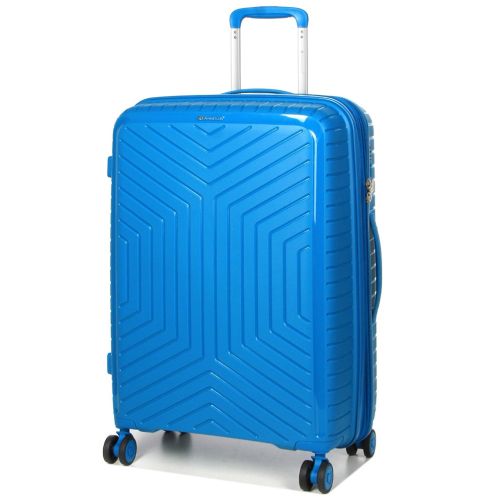 Чемодан средний M полипропилен Snowball 20103 67,5×47,5×26,5см 71+12л Синий