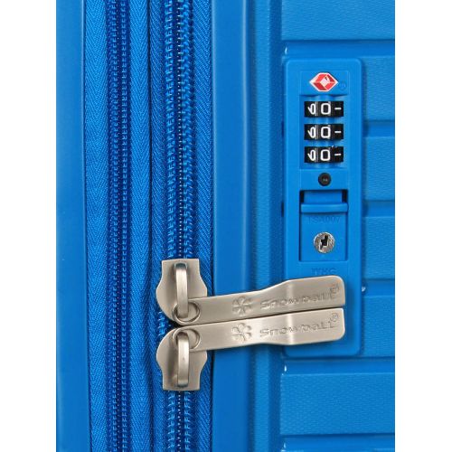 Чемодан средний M полипропилен Snowball 20103 67,5×47,5×26,5см 71+12л Синий