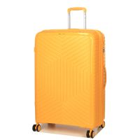 Чемодан большой L полипропилен с расширением  Snowball 20103 77,5×53,5×32,5см 116+17л Желтый