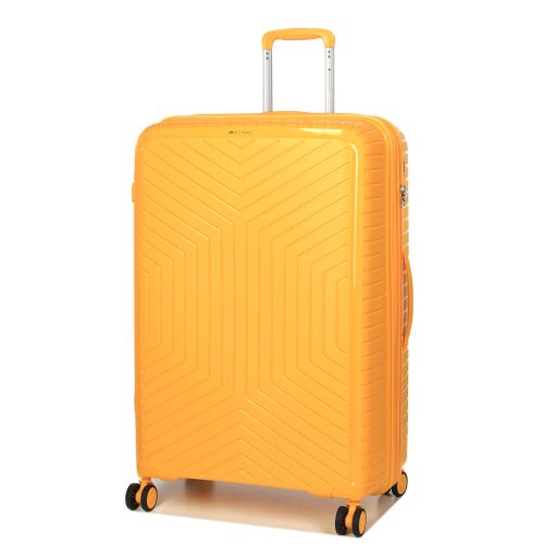 Чемодан большой L полипропилен с расширением  Snowball 20103 77,5×53,5×32,5см 116+17л Желтый
