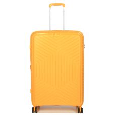 Чемодан большой L полипропилен с расширением  Snowball 20103 77,5×53,5×32,5см 116+17л Желтый