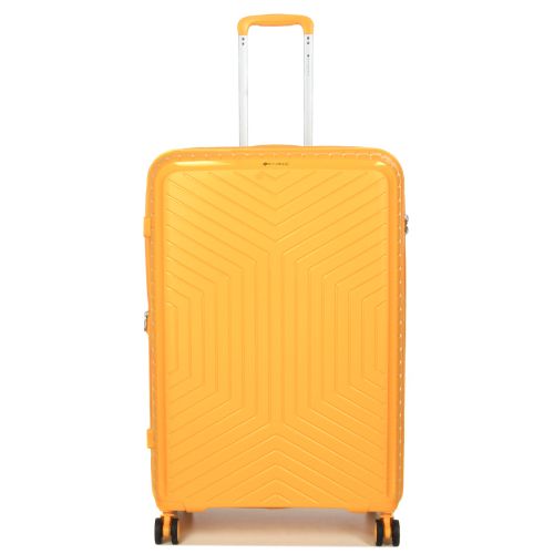Чемодан большой L полипропилен с расширением  Snowball 20103 77,5×53,5×32,5см 116+17л Желтый