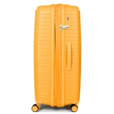 Чемодан большой L полипропилен с расширением  Snowball 20103 77,5×53,5×32,5см 116+17л Желтый