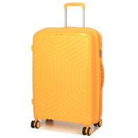 Чемодан средний M полипропилен с расширением Snowball 20103 67,5×47,5×26,5см 71+12л Желтый