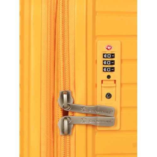 Чемодан средний M полипропилен с расширением Snowball 20103 67,5×47,5×26,5см 71+12л Желтый