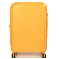 Чемодан средний M полипропилен с расширением Snowball 20103 67,5×47,5×26,5см 71+12л Желтый