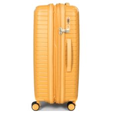 Чемодан средний M полипропилен с расширением Snowball 20103 67,5×47,5×26,5см 71+12л Желтый