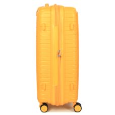 Чемодан средний M полипропилен с расширением Snowball 20103 67,5×47,5×26,5см 71+12л Желтый