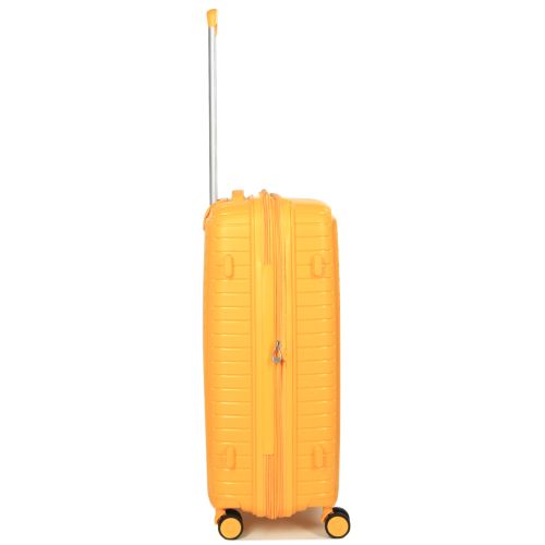 Чемодан средний M полипропилен с расширением Snowball 20103 67,5×47,5×26,5см 71+12л Желтый