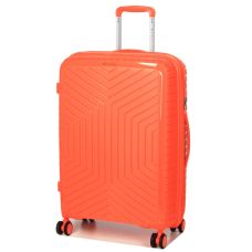 Чемодан средний M полипропилен Snowball 20103 67,5×47,5×26,5см 71+12л Оранжевый