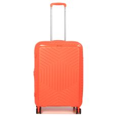 Чемодан средний M полипропилен Snowball 20103 67,5×47,5×26,5см 71+12л Оранжевый