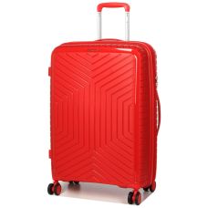 Чемодан средний M полипропилен Snowball 20103 67,5×47,5×26,5см 71+12л Красный