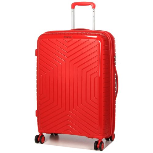 Чемодан средний M полипропилен Snowball 20103 67,5×47,5×26,5см 71+12л Красный