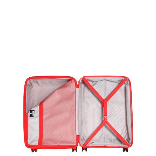 Чемодан средний M полипропилен Snowball 20103 67,5×47,5×26,5см 71+12л Красный