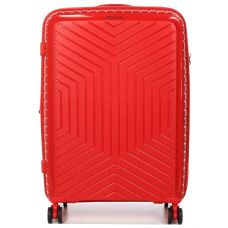 Чемодан средний M полипропилен Snowball 20103 67,5×47,5×26,5см 71+12л Красный
